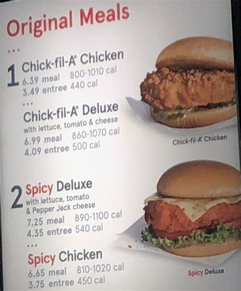 Chick filet menu and prices - 1 Chick-Fil-A Chicken Sandwich Menu. 2 Chik fill a Nuggets and Tenders. 3 Chik fill a Salads menu. 4 Chik fill a Sides menu with prices. 5 Chick-fil-A’s Breakfast Items. 6 Chick-fil-A’s Beverage Menu. 7 Chick-fil-A Desserts Menu With Prices. 8 Chick-fil-A Kid’s Menu with prices. 9 Chick-fil-A Hours. 